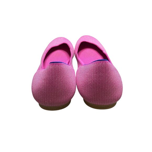 Rothy’s The Square Flat Strawberry Ice Pink Knit Shoes Size 10 Washable Eco - Picture 4 of 9